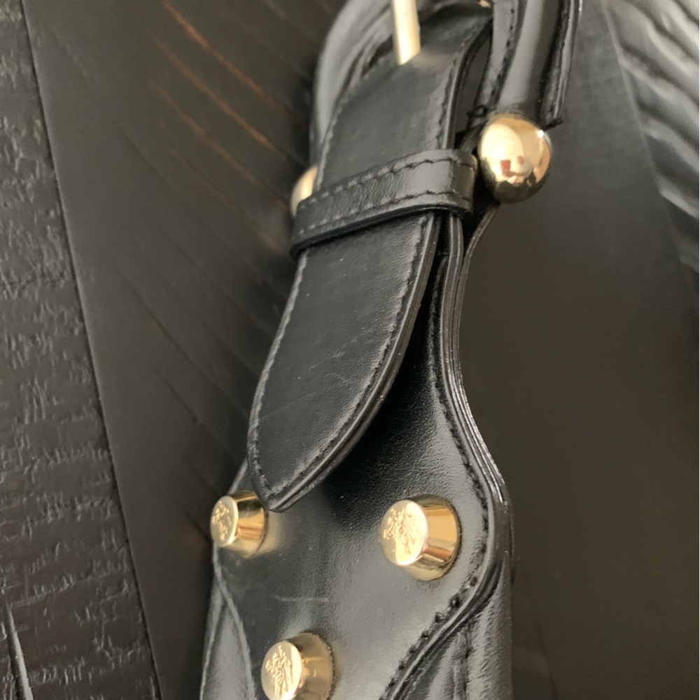 Burberry Quilted Black Leather Brook Hobo Shoulder Bag with Lock EUC - Picture 8 of 14